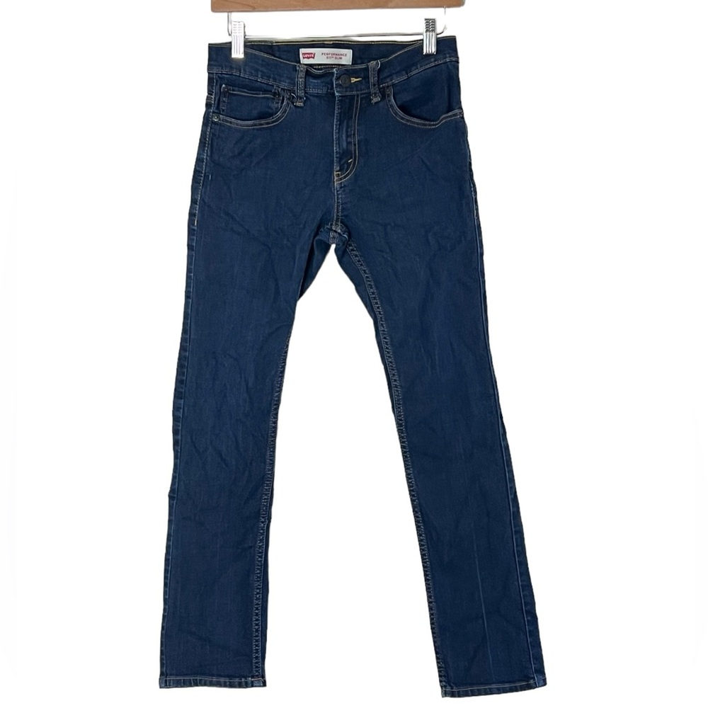 Levi’s | Classic straight leg rigid denim blue jeans size 16